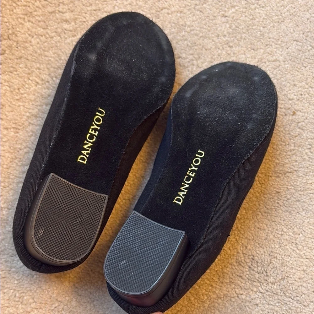 🪺Kids Black dance Flats